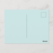 Schönes Kleid Bridal/Polterabend Einladung Postkarte (Rückseite)