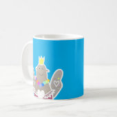 Schönes Kleid und eine Krone Kaffeetasse (Vorderseite Links)