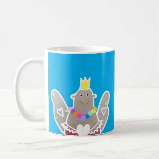 Schönes Kleid und eine Krone Kaffeetasse (Links)