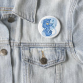 Schönes kleines Cartoon Seepferd Button (Beispiel)