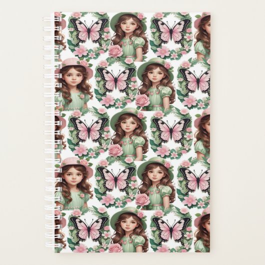 Schönes kleines Mädchen Planer (Vorderseite)