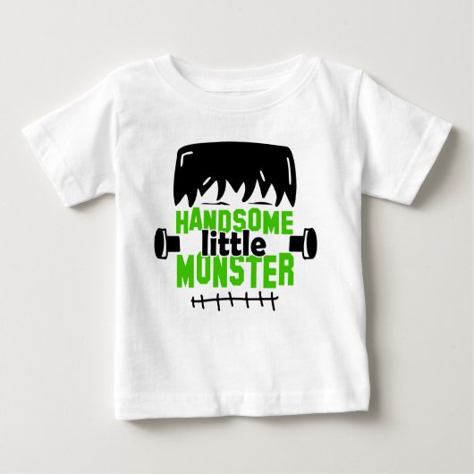 Schönes kleines Monster Frankenstein Halloween Baby T-shirt (Vorderseite)