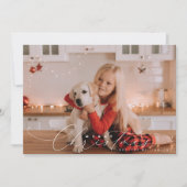 Schönes, kluges Weihnachtsskript-Foto Feiertagskarte (Vorderseite)