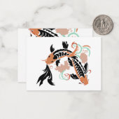 Schönes Koi-Design Mitteilungskarte (Vorderseite/Rückseite Beispiel)