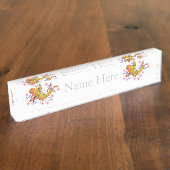 Schönes Koi Namensplakette (Seite)