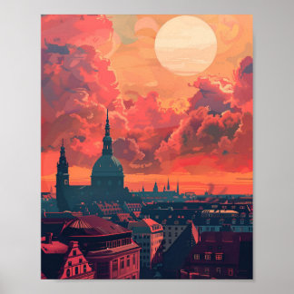 Schönes Kopenhagen Dänemark Poster