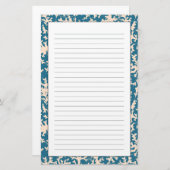 Schönes Korallenmuster Briefpapier (Vorne/Hinten)