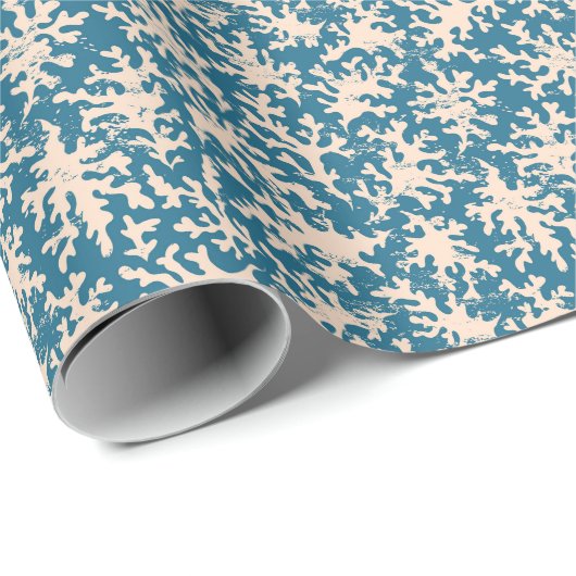 Schönes Korallenmuster Geschenkpapier (Rolleneckpunkt)