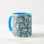 Schönes Korallenmuster Tasse (Vorderseite Links)
