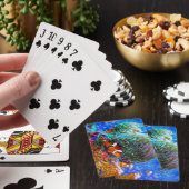 Schönes Korallenriff mit Clownfisch Spielkarten (In Situ)