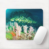 Schönes Korallenriff mit Fischschule Mousepad (Mit Mouse)