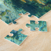 Schönes Korallenriff Oben und unterhalb des Puzzle (Seite)