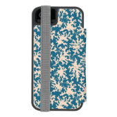 Schönes korallenrotes Muster Incipio iPhone Geldbeutel-Hülle (Folio Rückseite)