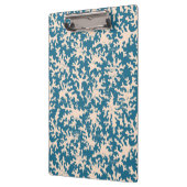 Schönes korallenrotes Muster Klemmbrett (Links)