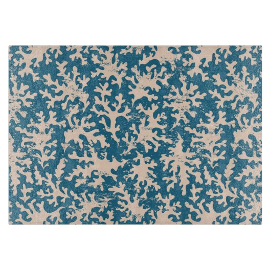 Schönes korallenrotes Muster Schneidebrett (Vorderseite)