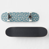 Schönes korallenrotes Muster Skateboard (Horizontal)
