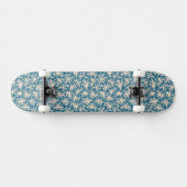 Schönes korallenrotes Muster Skateboard (Horizontal)