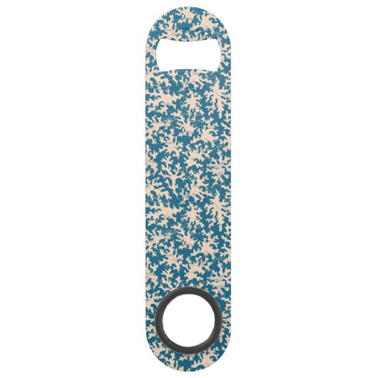 Schönes korallenrotes Muster Speed Flaschenöffner (Vorderseite)