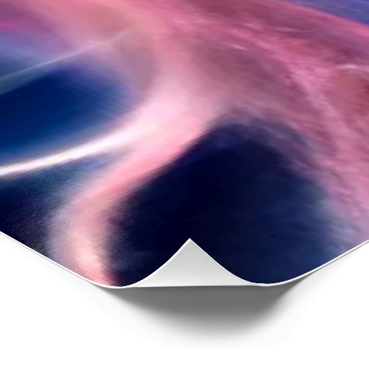 Schönes kosmisches Engel-Glossar-Poster Poster (Ecke)