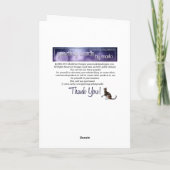 Schönes Kraut Frohe Weihnachtskarte Feiertagskarte (Rückseite)