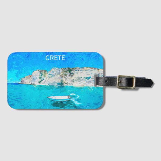 Schönes kretisches Gemälde Gepäckanhänger (Vorderseite (Horizontal))
