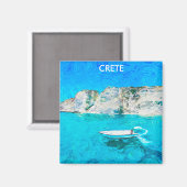 Schönes kretisches Gemälde Magnet (Vorderseite/Rückseite)