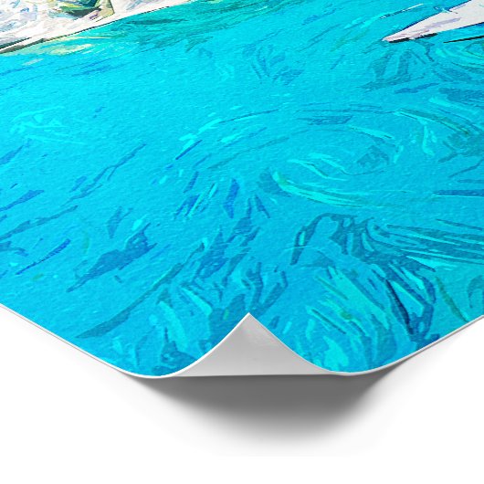 Schönes kretisches Gemälde Poster (Ecke)