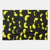 Schönes Küchentuch mit gelb-wütenden Augen (Horizontal)