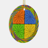 Schönes, kühnes ägyptisches Muster: Ein zauberhaft Keramik Ornament (Rechts)