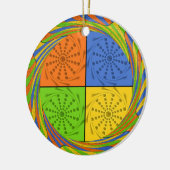 Schönes, kühnes ägyptisches Muster: Ein zauberhaft Keramik Ornament (Links)