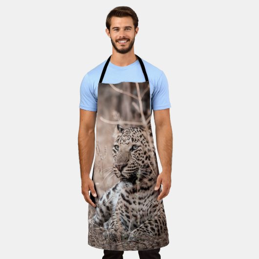 Schönes Kunstbild Großer Wildleopard oder -panthe Schürze (Getragen)