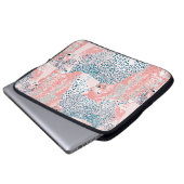 Schönes Kunstleopard nahtlos, abstrakt ein Laptopschutzhülle (Vorne Knopf)