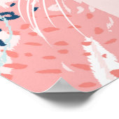 Schönes Kunstleopard nahtlos, abstrakt Poster (Ecke)