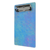 Schönes Künstlerisches blaues Marmorpapier-Look Mini Klemmbrett (Gewinkelt2)