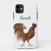 Schönes künstlerisches Design-Rooster Farm Hühnche Case-Mate iPhone Hülle (Rückseite)