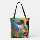 Schönes künstlerisches Portrait Tasche (Rückseite)