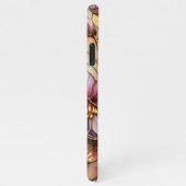 Schönes Kunstmuster aus Glas iPhone Hülle (Rechte Seite)