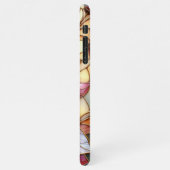 Schönes Kunstmuster aus Glas iPhone Hülle (Linke Seite)