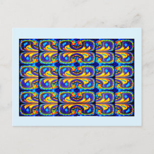 Schönes Kunstmuster Postkarte