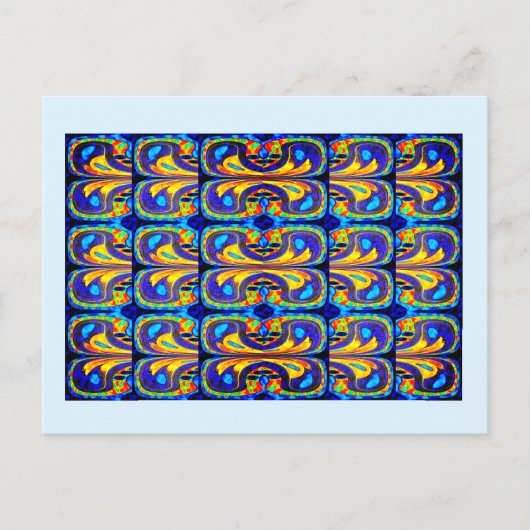 Schönes Kunstmuster Postkarte (Vorderseite)