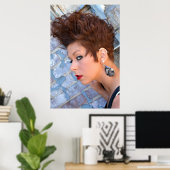 Schönes Kurzes Haar-Poster Poster (Heimbüro)