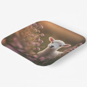 Schönes Lamm Pappteller (Gewinkelt)