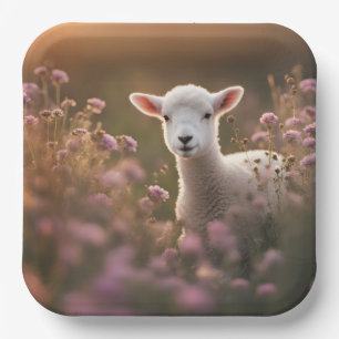 Schönes Lamm Pappteller