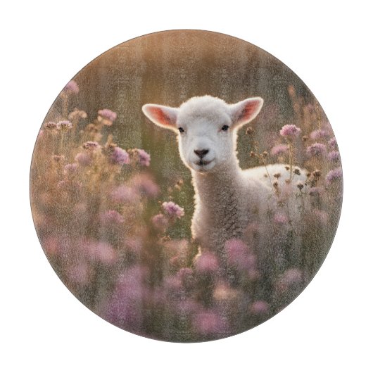 Schönes Lamm Schneidebrett (Vorderseite)
