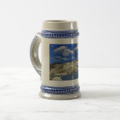 Schönes Land auf einem Stein Bierglas (Vorderseite Links)