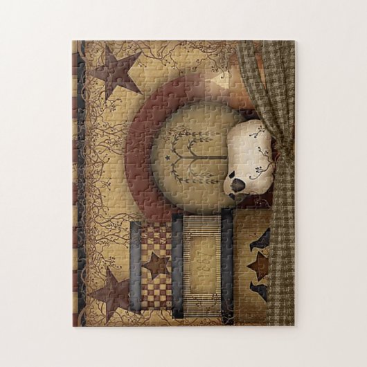 Schönes Land/primitive Illustration Puzzle (Vertikal)