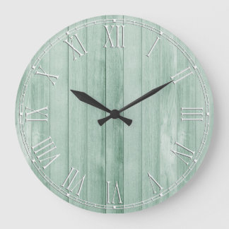 Schönes Land Rustikales Shabby Chic Große Wanduhr
