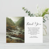 Schönes Landschaftlich Nature Foto Vielen Dank Dankeskarte (Stehend Vorderseite)