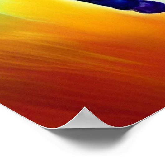 Schönes Laufpferd Poster (Ecke)