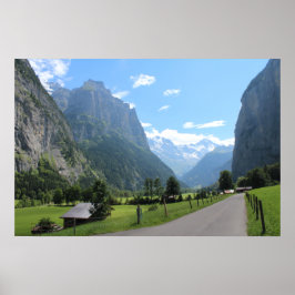 Schönes Lauterbrunnen Tal, Schweiz Poster